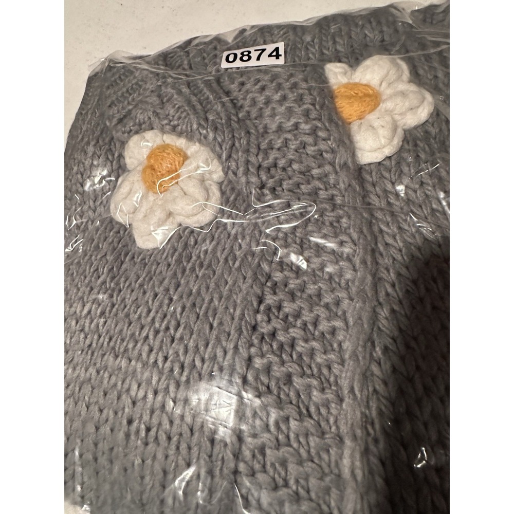 Altar'd State 3D Daisy Cardigan Women's Size XL Floral Sage Green Bohemian - Picture 15 of 15